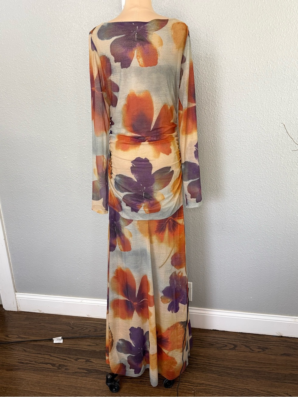 Free People Sunnei Maxi Dress in Sunrise Combo Size Large - Picture 7 of 9